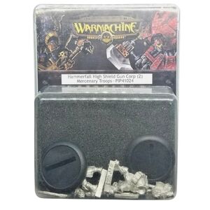 NIP *Warmachine: Hammerfall High Shield Gun Corps (2) Mercenary Troops Expac